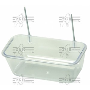 Art.022 plast. krmidlo malé s kovovými hakmi 
